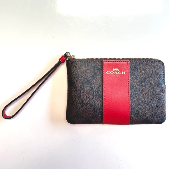 Coach Signature Wristlet - Picture 1 of 9